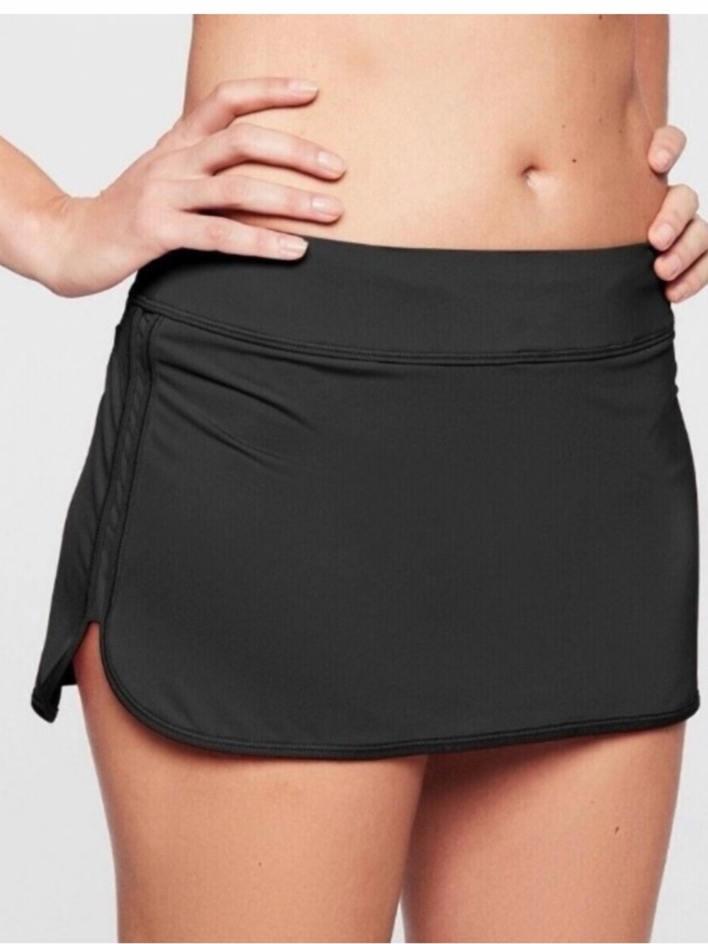 Athleta Tidal Swim Skort Black S EUC